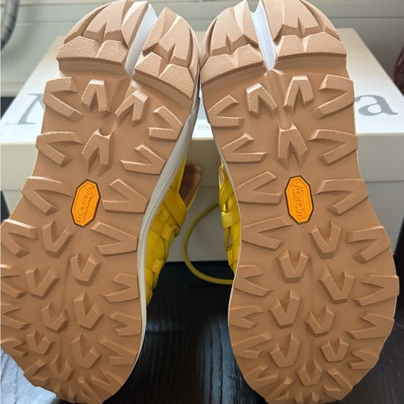 MaxMara Yellow and Tan Sneakers